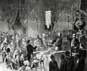 A Masonic Baptism in the Lodge of Fraternal Friendship, Grand Orient de France, Paris, 1861